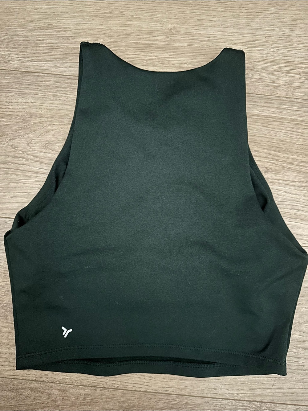 Dark Green Athletic Crop Top Old Navy Cloud Comfy Small